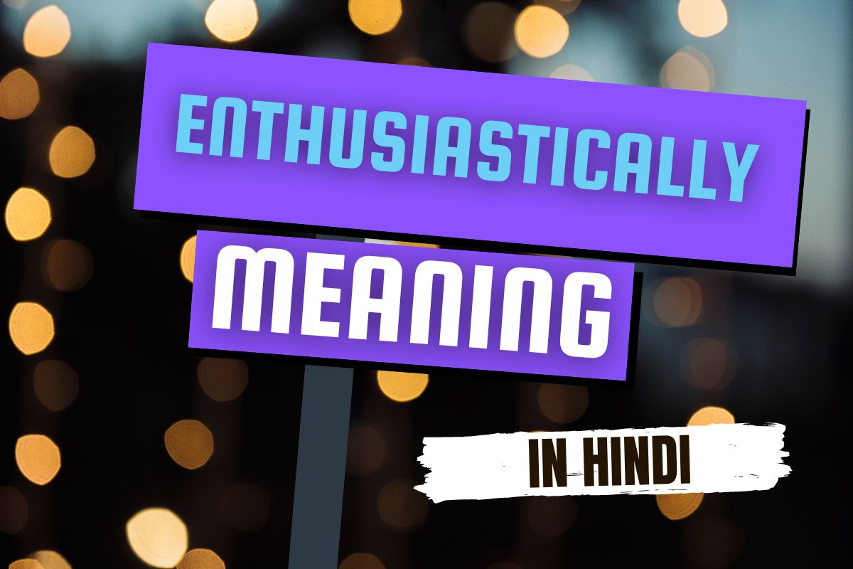 Enthusiastically meaning in hindi